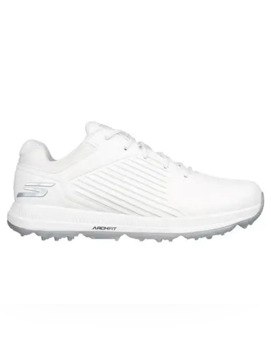 Skechers Shoes - SKETCHERS Go Golf Elite 5-GF Waterproof Golf Shoes - White/Silver Women's 11